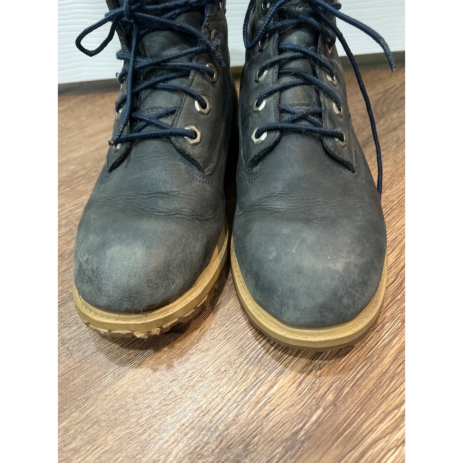 Timberland Premium 6-Inch Boots in Navy Leather EU 37 US 4.5