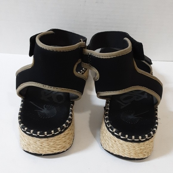OTBT Reflector espadrilles Women’s Black vacations beach casual office Y2K 11M