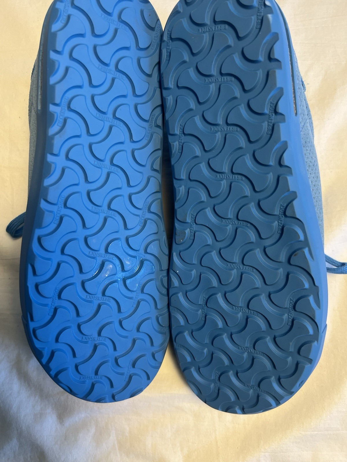 Birkenstock Bend Low Suede Blue Embossed Sneakers Size N EU 41 (W 10 / M 8) NEW