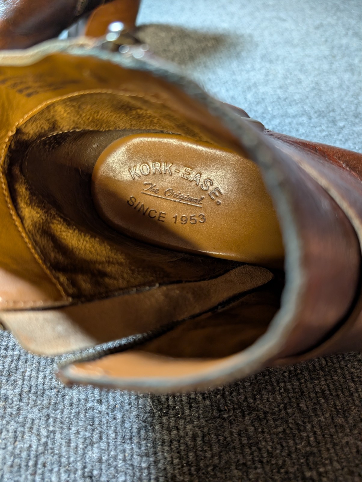 Kork-Ease Shoes Womens Size 10 Isa Brown Leather Side Zip Ankle Boots
