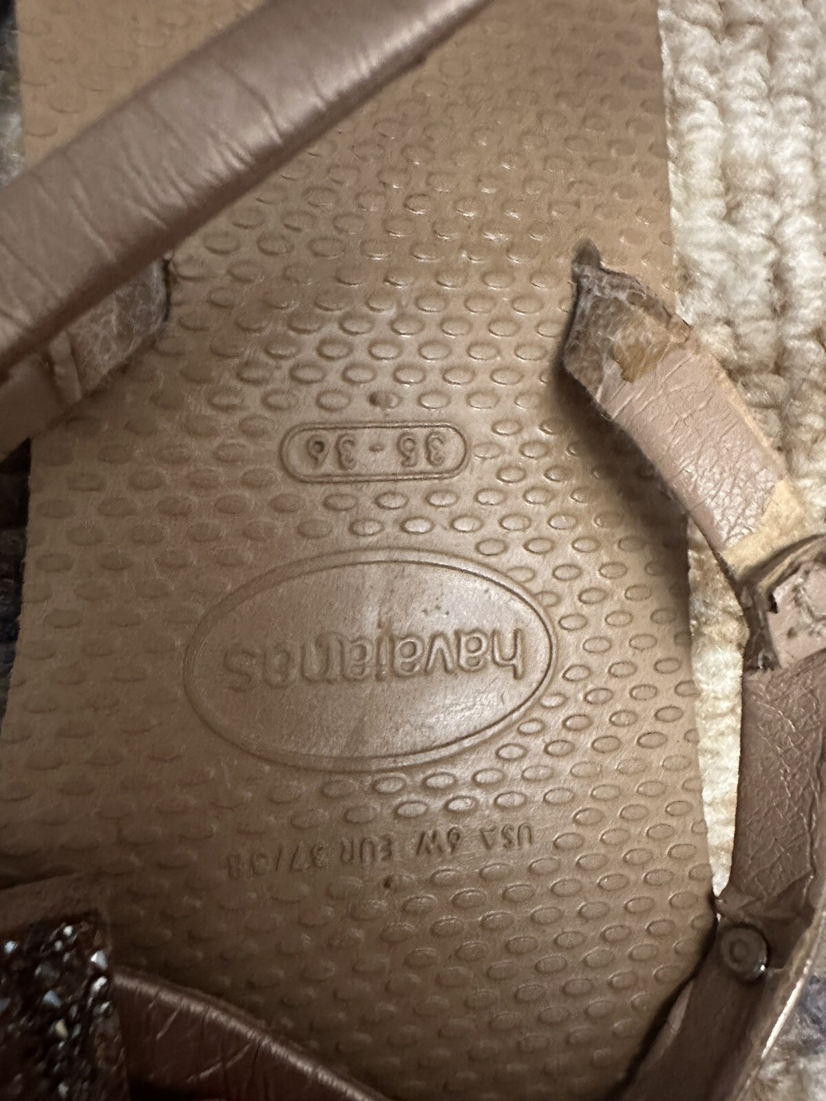 Havaianas Bronze Rio Ankle Sandals Woman 6