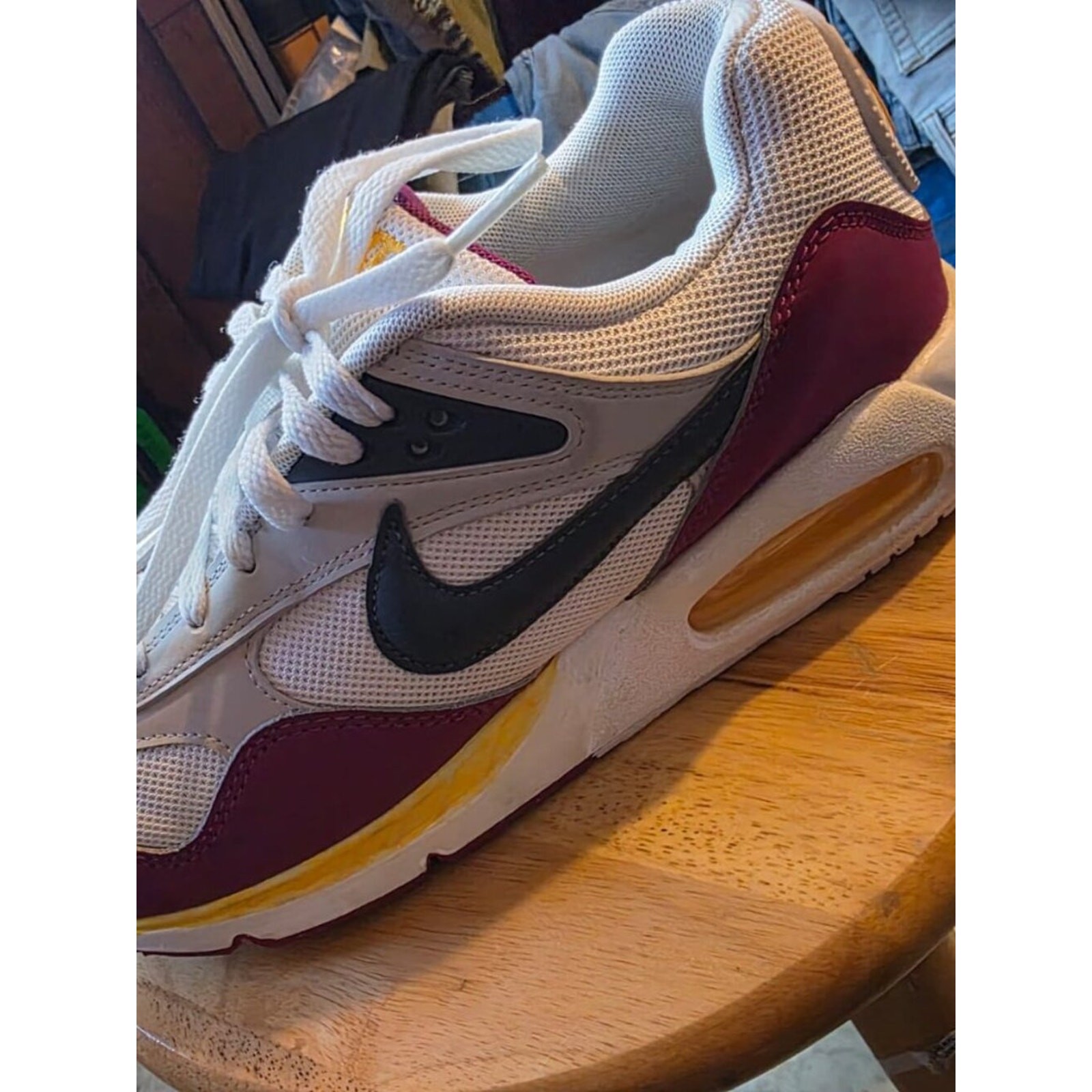 Nike Air Max 90 Yellow & Purple Unisex Adults Size 11 Sneakers