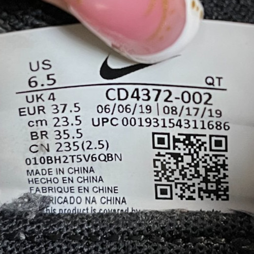Nike React Infinity Run Womens Size 6.5 Black Athletic Running Shoes Sneakers