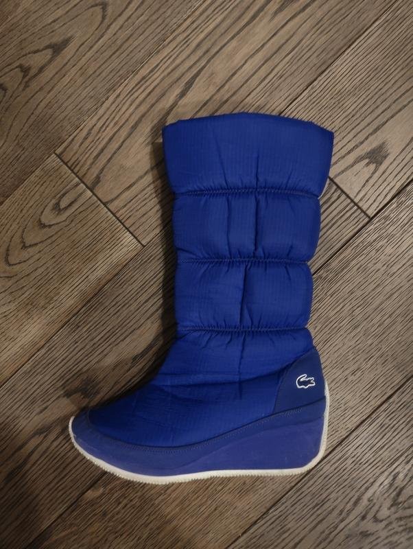 women lacoste boots navy 40