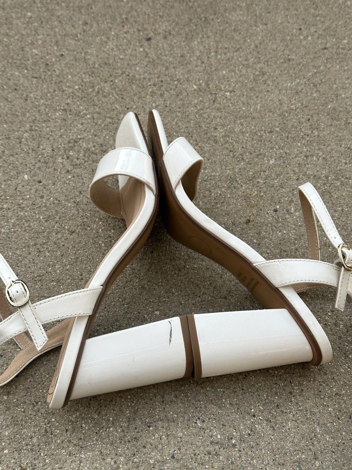 Journee Women’s Tivona Block Heel Dress Sandal White Size 8.5 MSRP: $108
