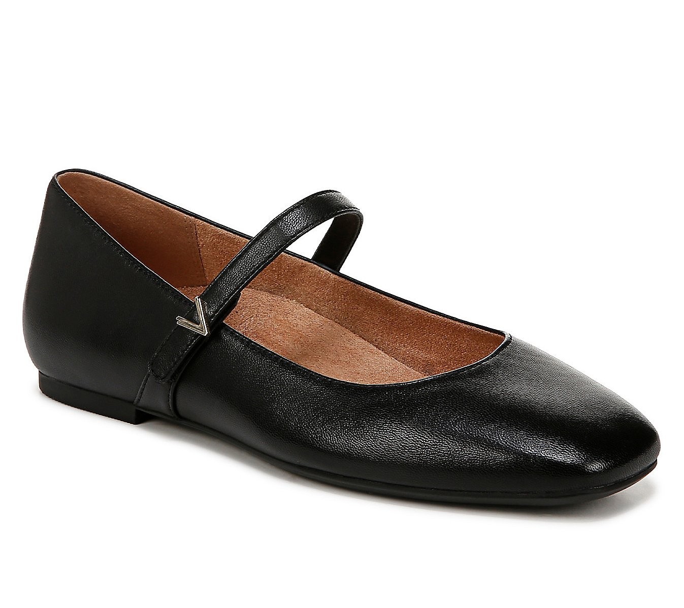 Vionic Leather Mary Janes – Alameda in Black Size 7M