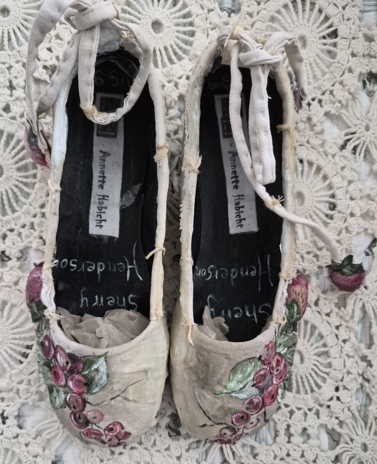 Women’s Handpainted Designer Shoes By German Artist «ANNETTE HABICHT» Never…