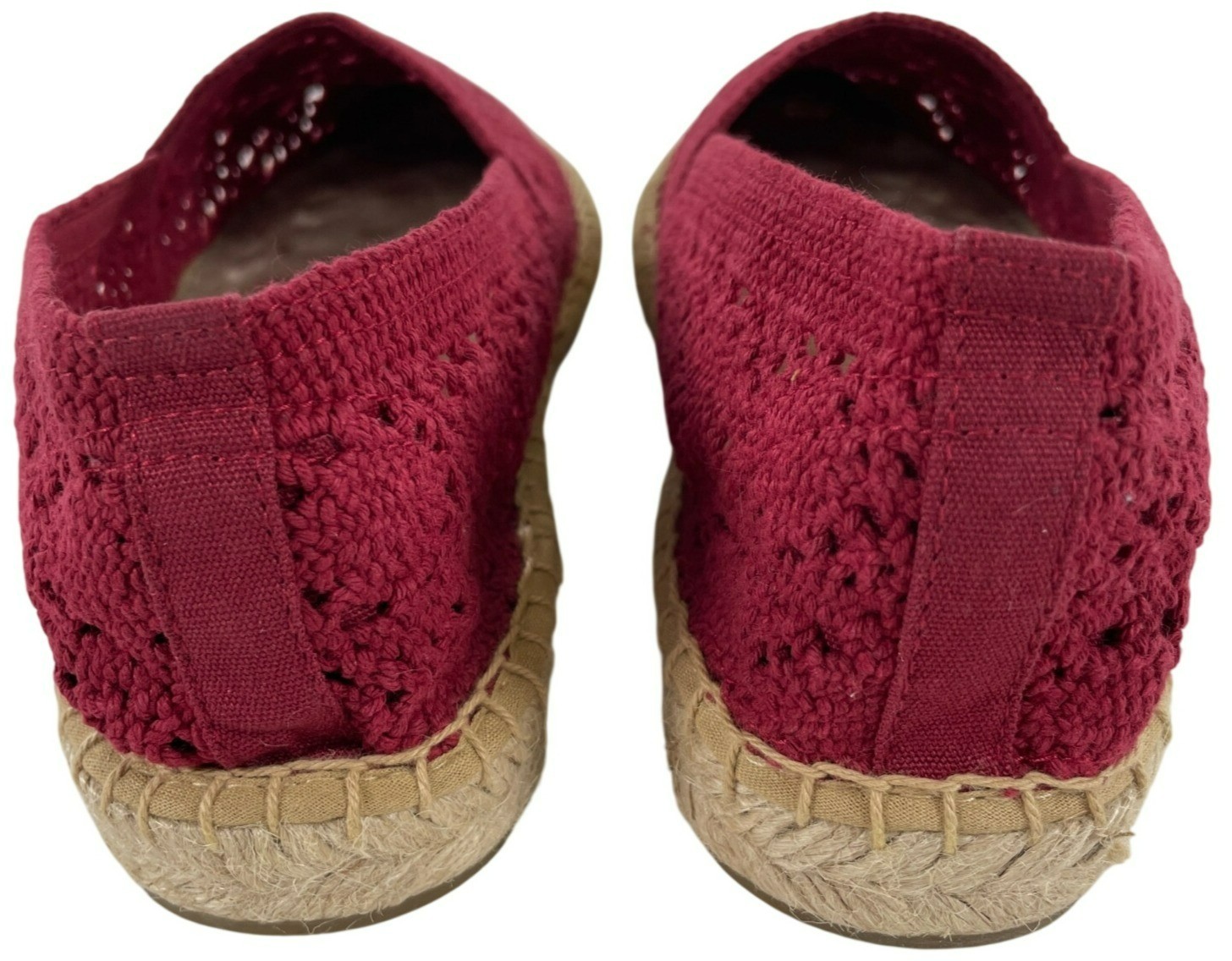 Soludos Espadrilles Crochet Reef Red Slip-On Shoes Women’s Sz 8 MSRP$95 NEW