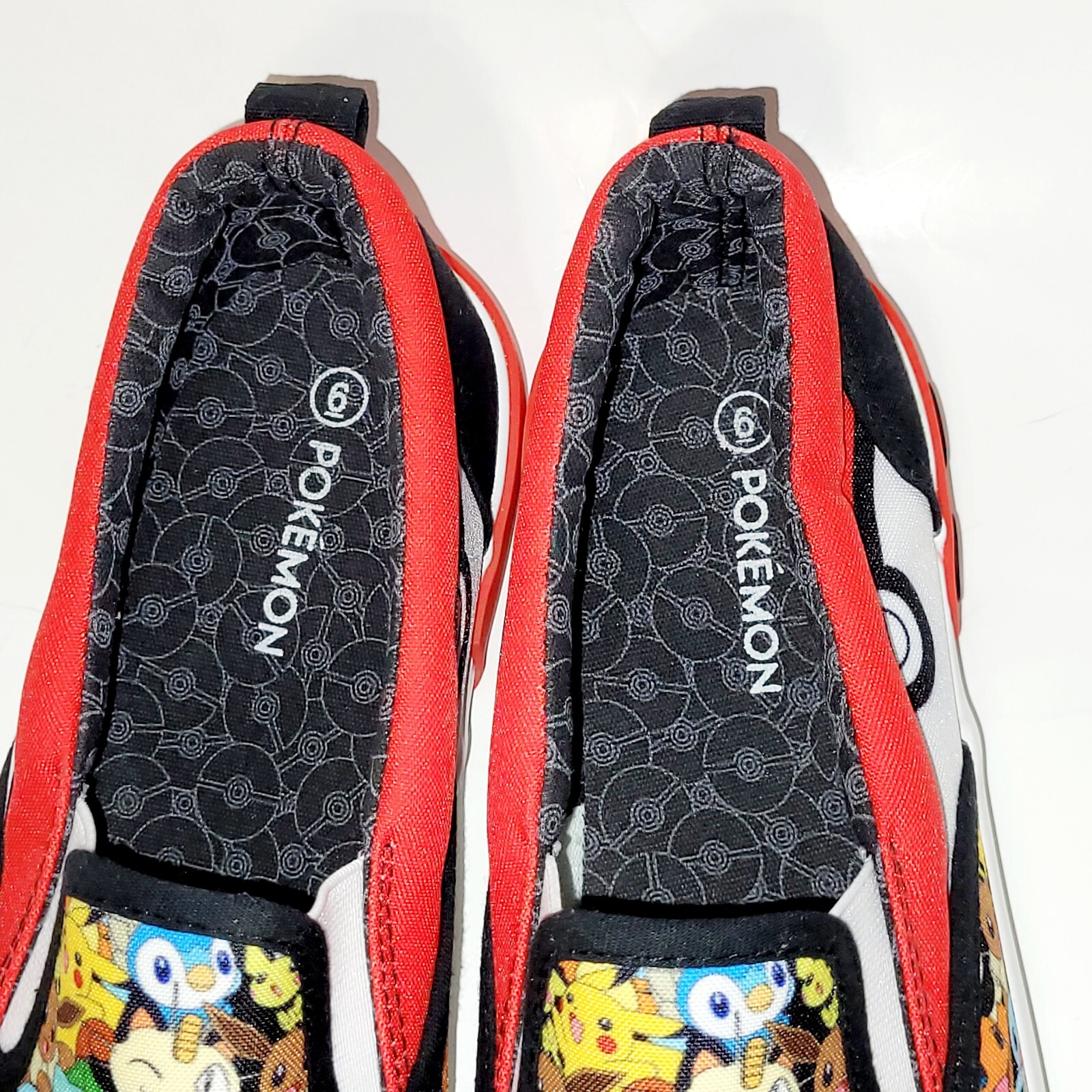 Pokemon Creatures Ground Up Slip On Canvas Loafer Sneaker Shoes Wms 8US 38.5EU