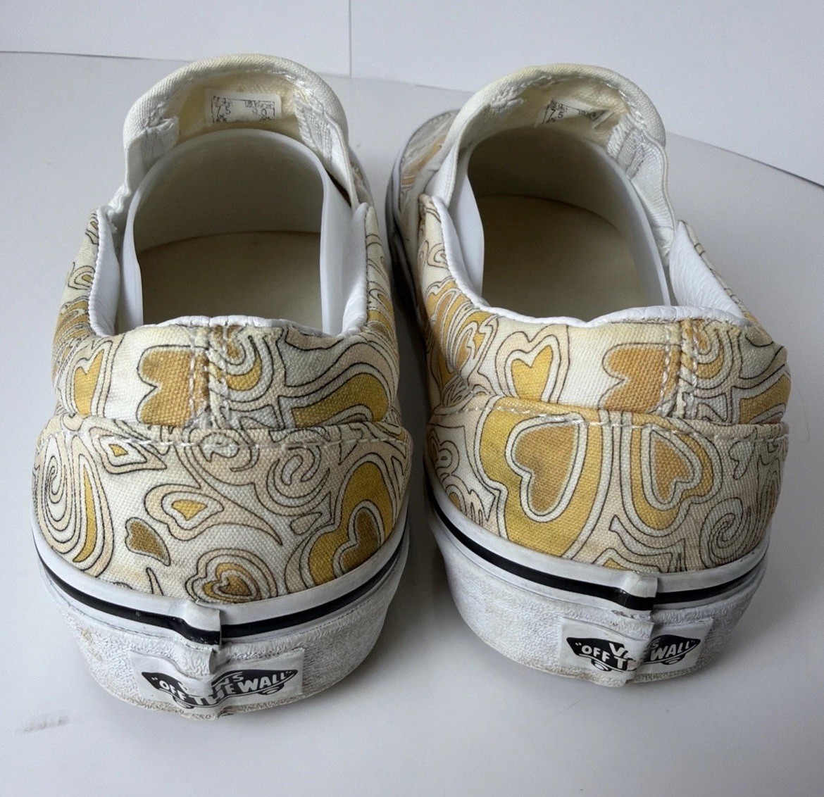 Vans Paul Van Doren Artwork Multi-Hearts Slip On Sneakers W9/M7.5