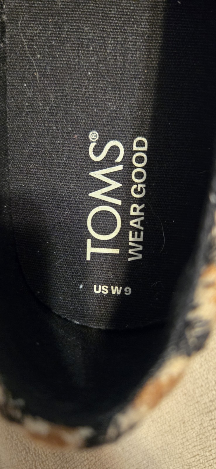TOMS Black Geo Woven Alpargata Rope 2.0 Espadrille Slip On Shoes Women’s Size 9