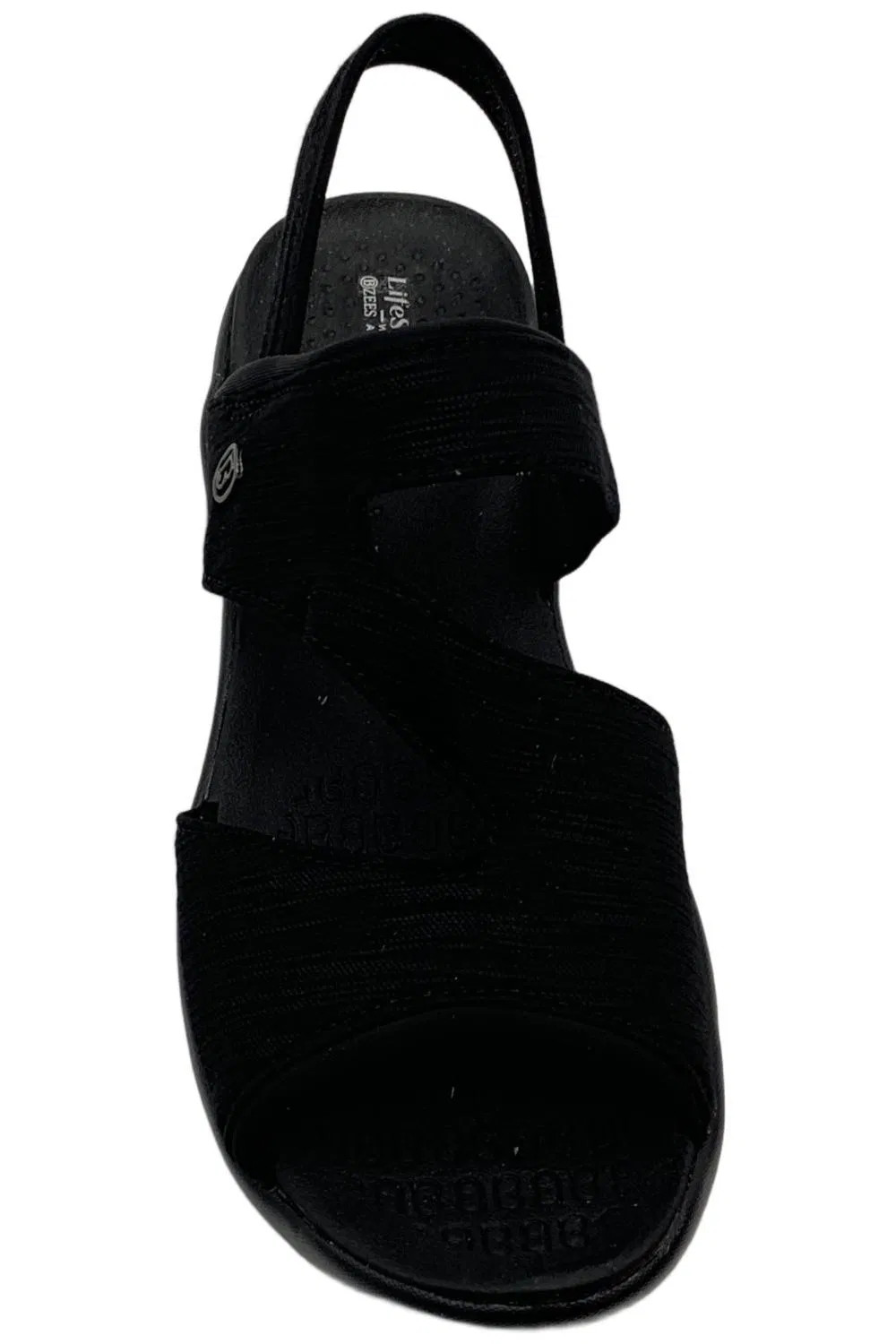 Bzees Women’s Cleo Washable Slingback Sandals Black