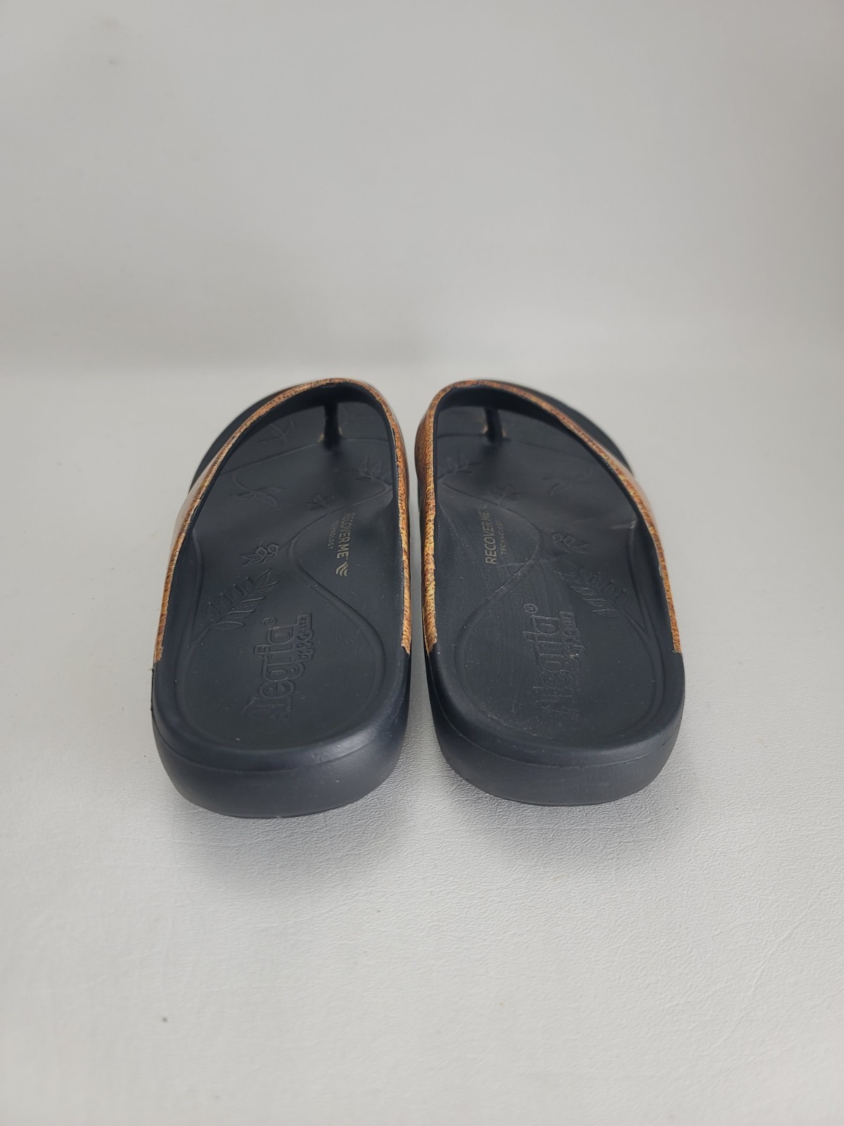 Alegria Ode Black Charmed Recovery Thong Sandals Womens Size 38 7.5-8 NEW
