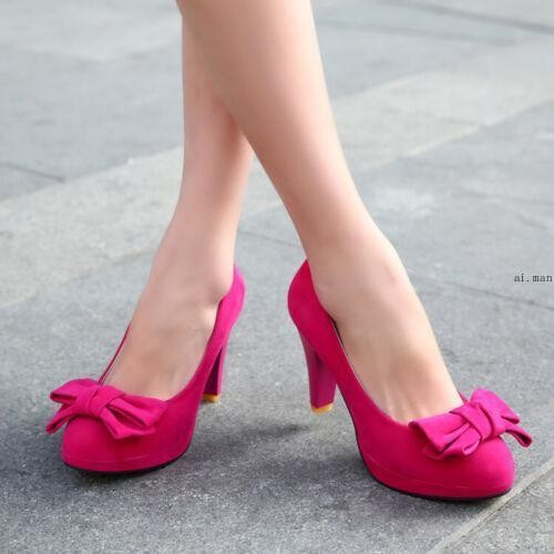 Lolita Bowknot women’s party Shoes Womens High Heel Dating Shoes Slip On Pumps