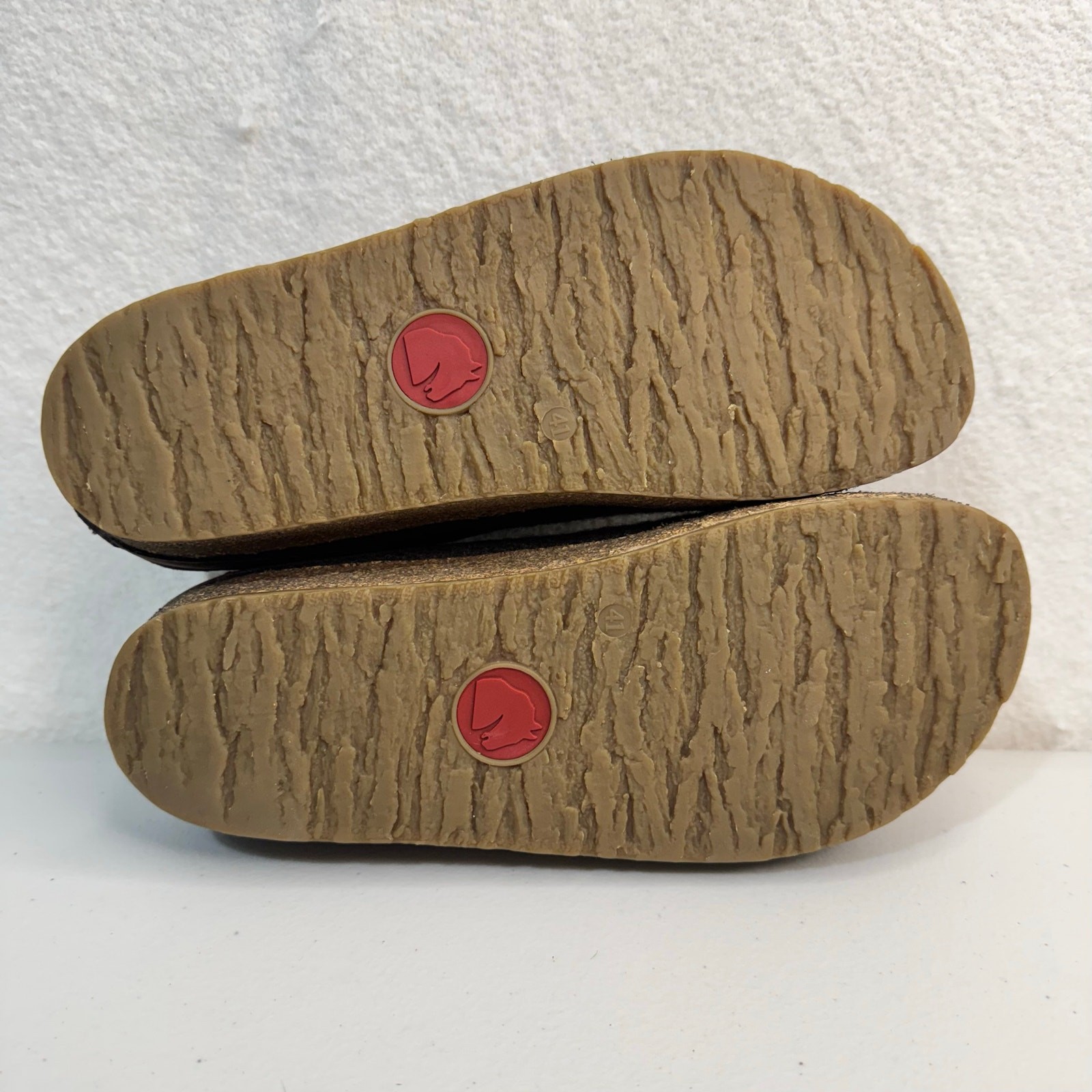 Haflinger Clog Grizzly Torben Anthracite Pure Wool Felt Supportive Cork-Latex 41