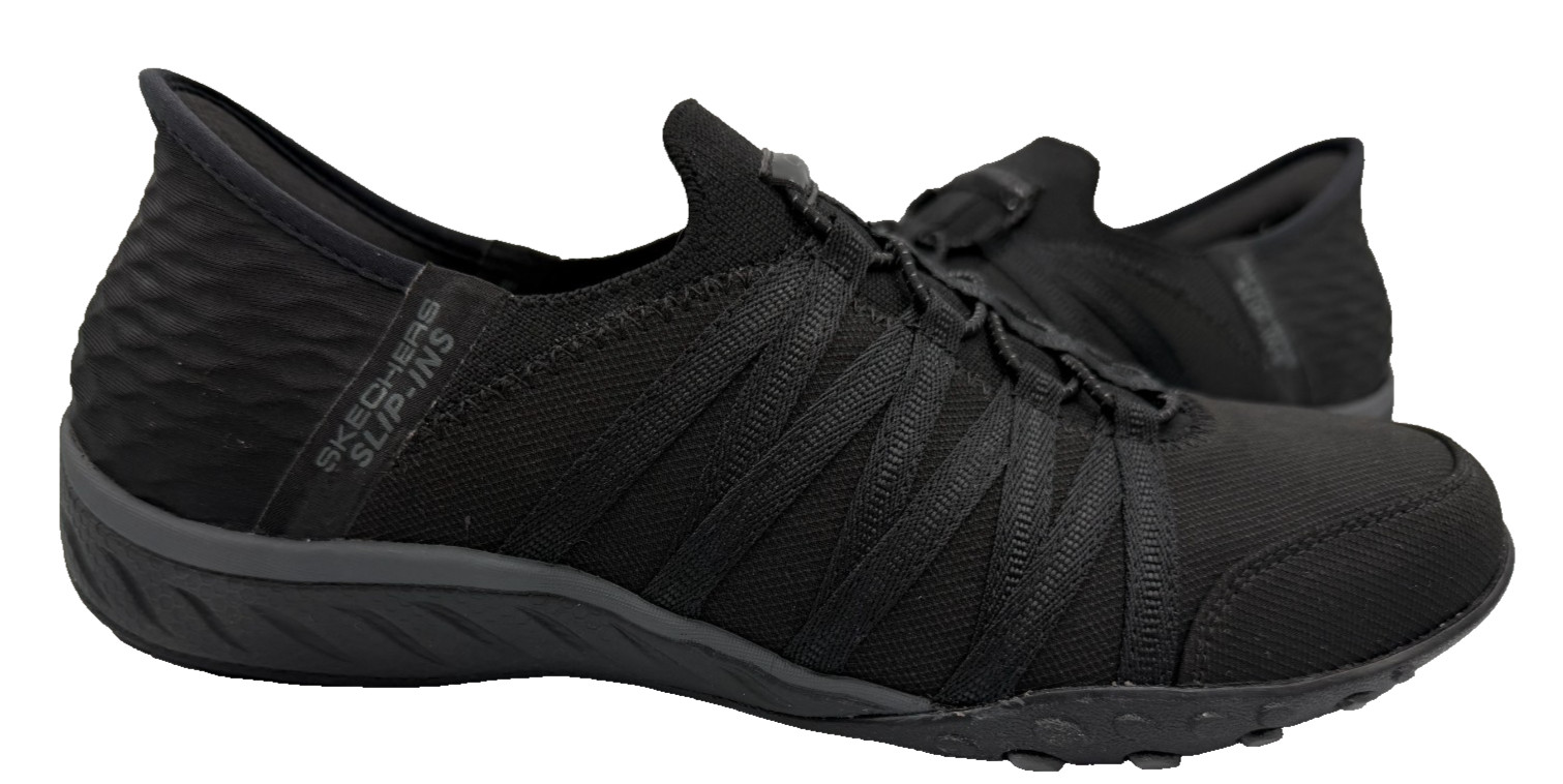Skechers Women’s Slip-Ins Breathe Easy Walking Shoes Black Size:8.5 180M