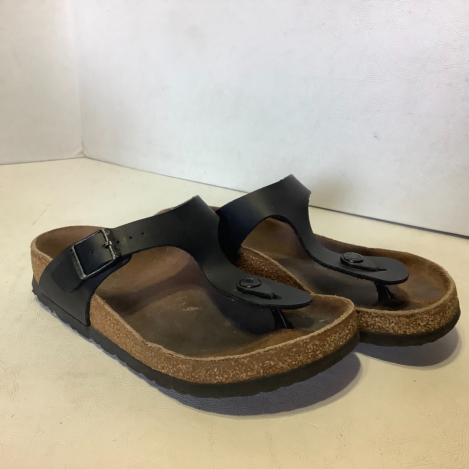 Women’s Birkenstock Gizeh Thong Sandals Black US 5-5.5 Reg Width See Description