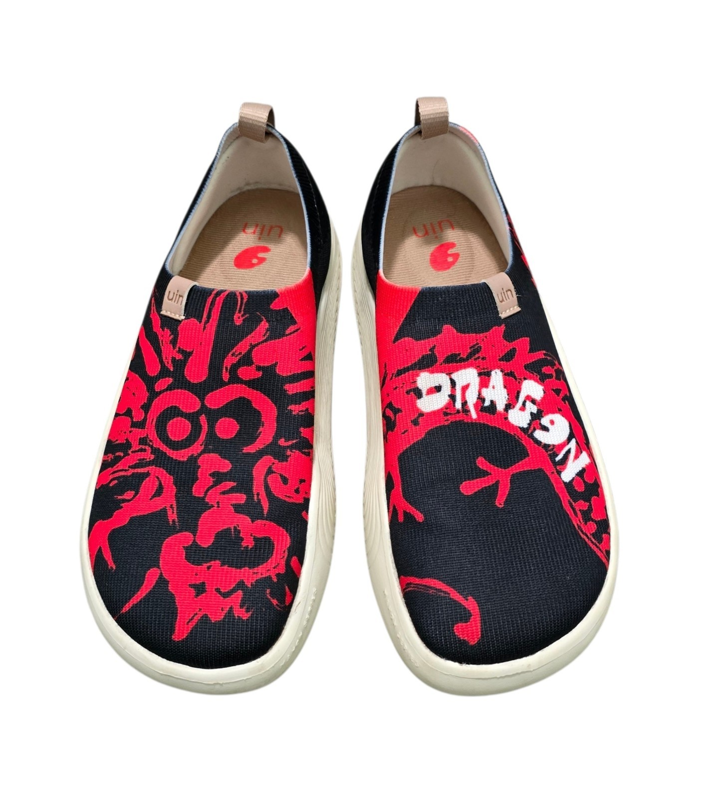 Uin Toledo Shoes Womens Size 7 Chase The Luck Dragon Slip Ons Sneaker Rare