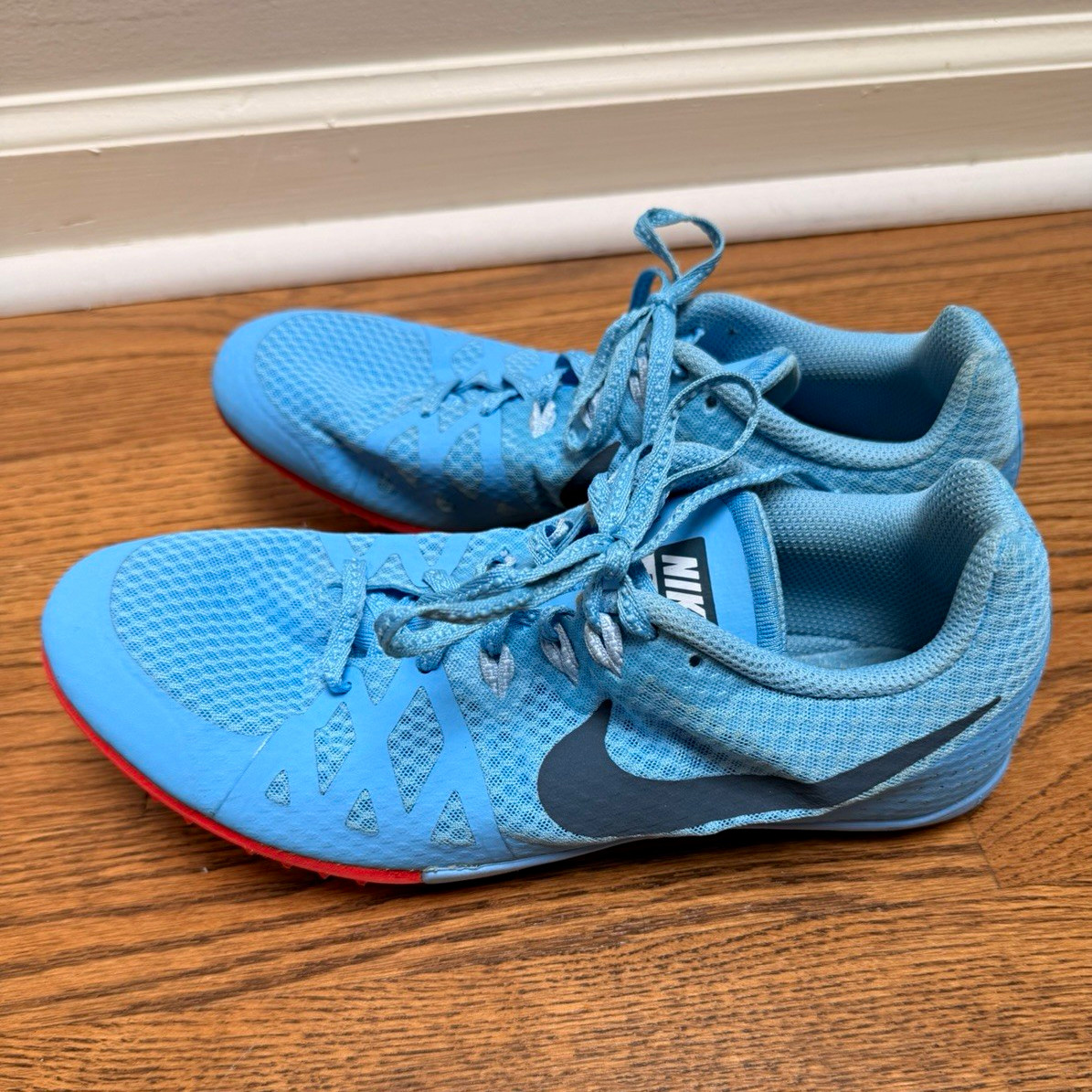 Nike Zoom Rival M 8 Track & Field Spikes Blue Chill/Orange Low Top Women’s
