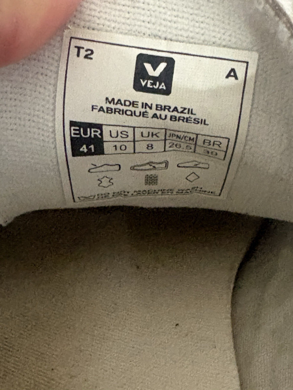 Veja Esplar Leather Sneakers White/Black Sz 10