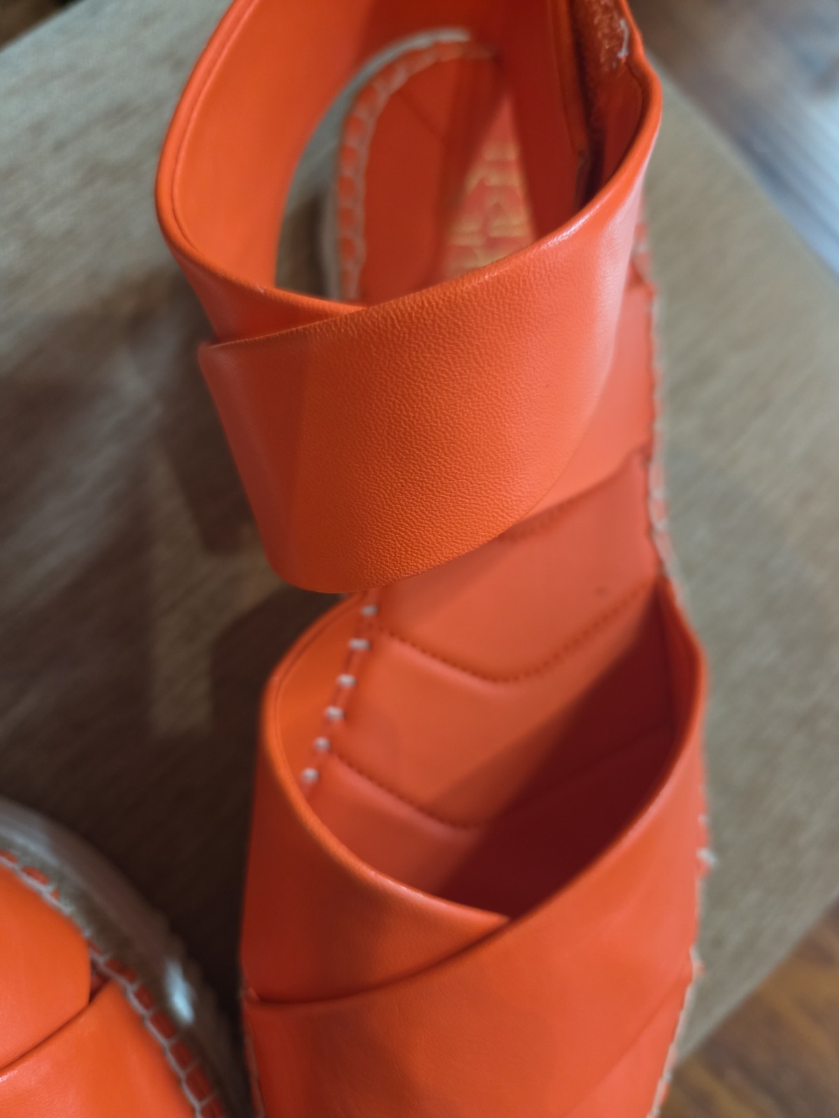 Franco Sarto Sienna Platform Wedge Sandal US 11 Orange