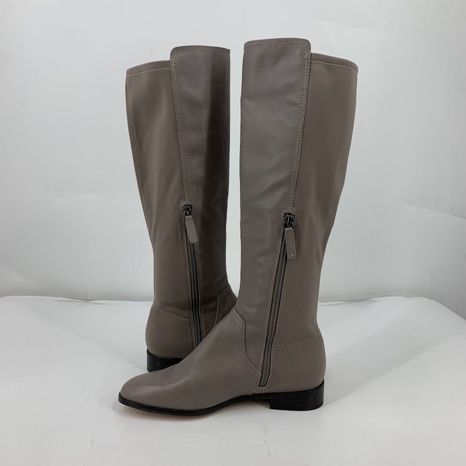 Louise et Cie Women’s Lo-Verdi-R Round Toe Low Heel Leather Knee High Boots SZ 6