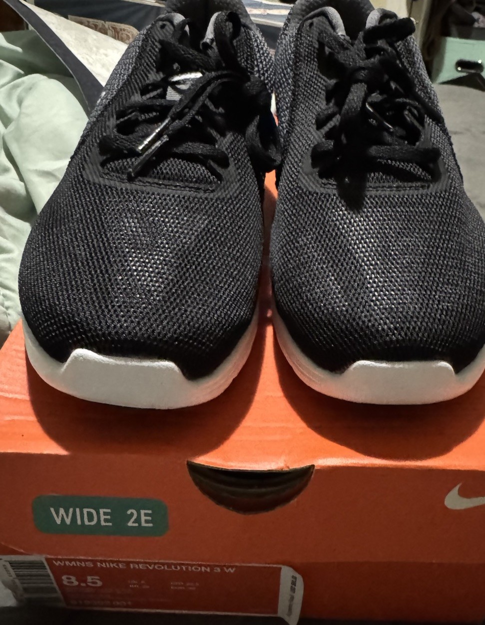 🌸NIB Women’s Nike Revolution 3 Running Walking Shoes Sneakers Size 8.5 W Black