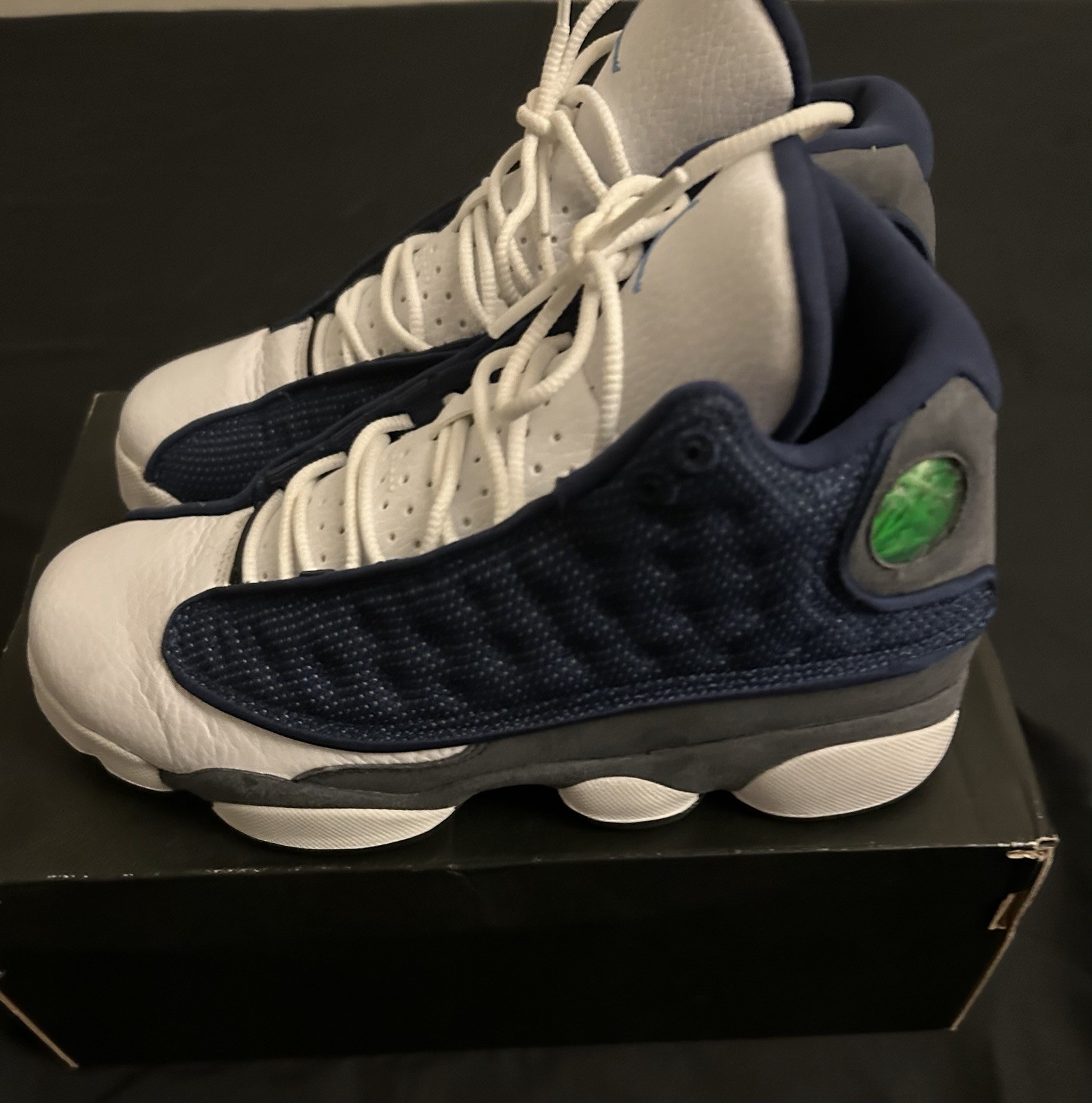 Size 6Y AIR JORDAN 13 RETRO (GS) Navy/university Blue “Flints”