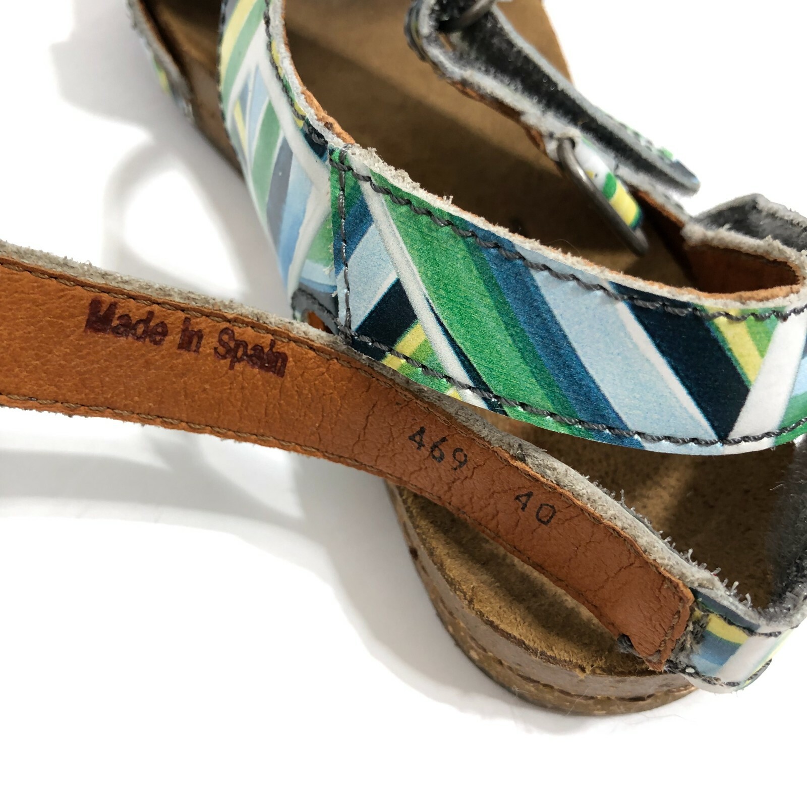 The Art Company Leather Footbed Sandals Quarter Ankle Strap Strappy Shoes 40 / 9