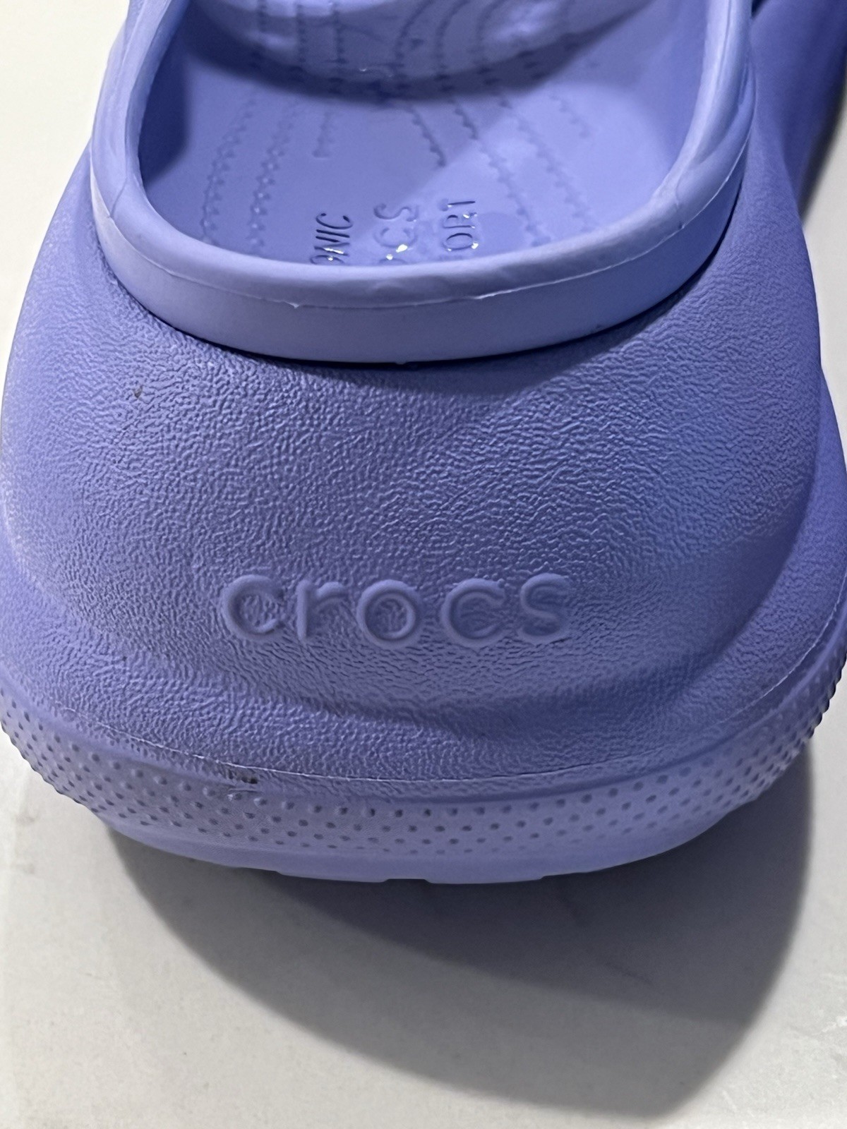 Crocs Classic CRUSH Platform Slide Sandals Moon Jelly Purple Women 7 Men 5