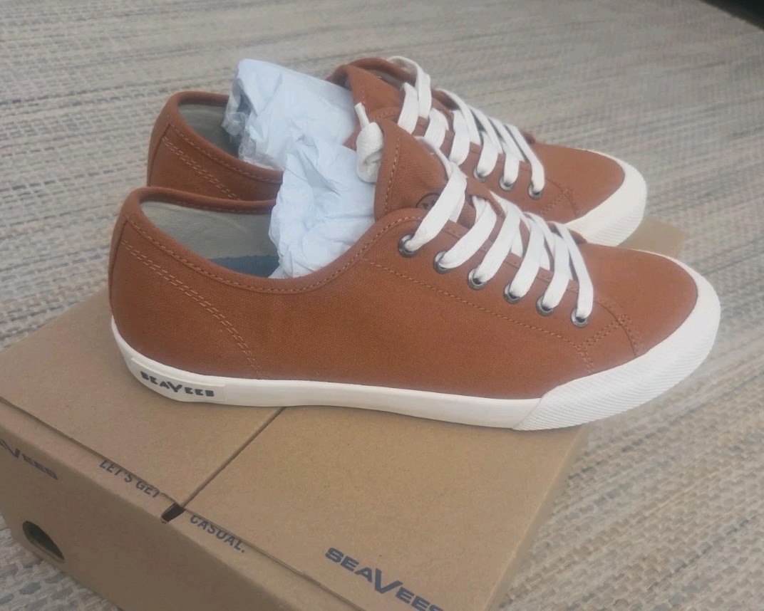 SeaVees Monterey Sneaker Classic Woman’s Size 9 Spice Cotton Canvas NEW WITH BOX
