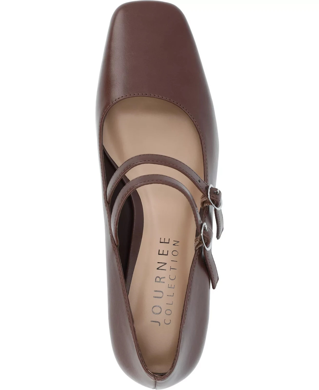 Journee Collection Women’s Tru Comfort Foam Nally Pumps, Brown, US 8 M