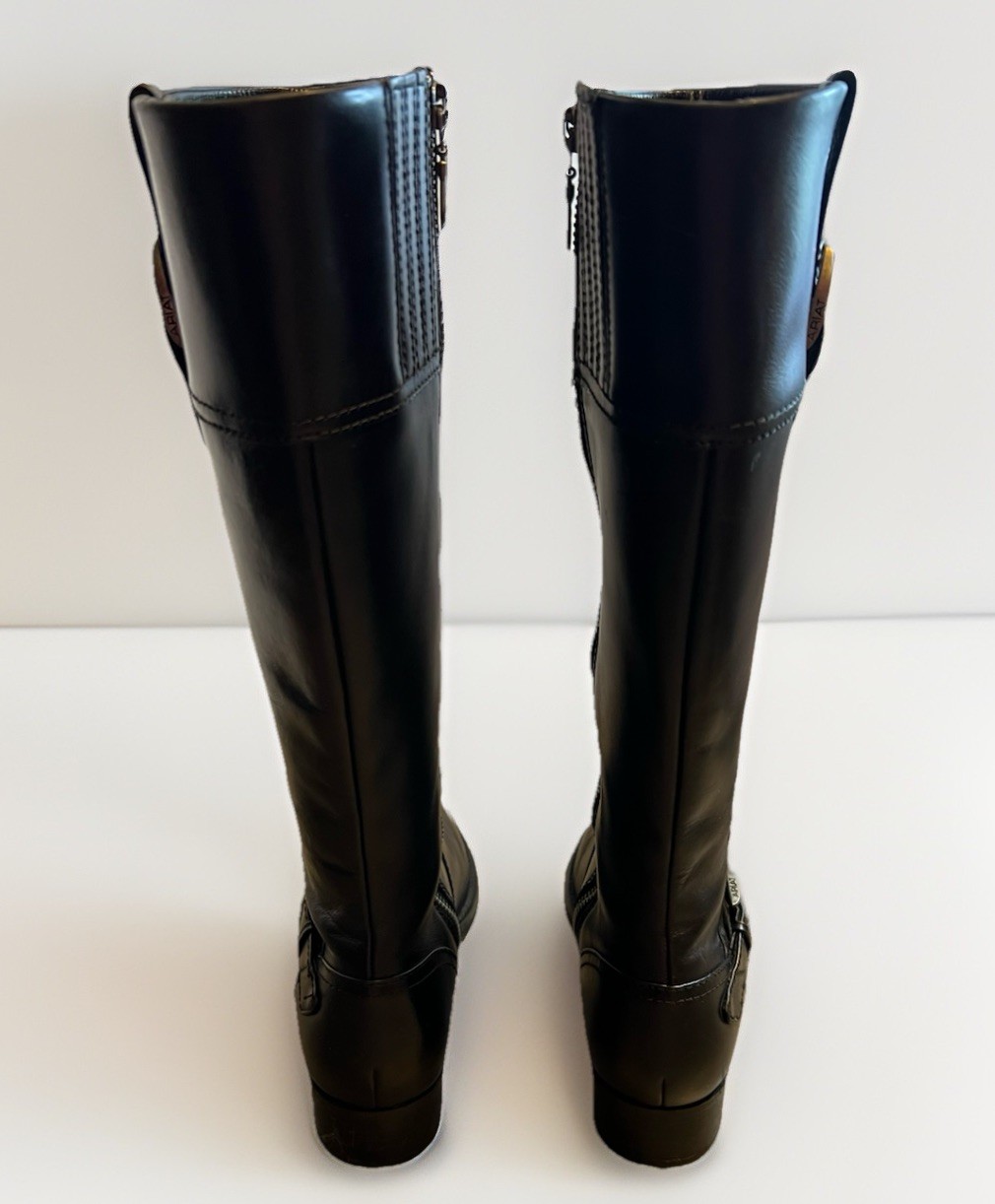 🔥RARE PRISTINE Ariat YORK Tall Riding Boots SZ 6.5B Black Leather $259 msrp