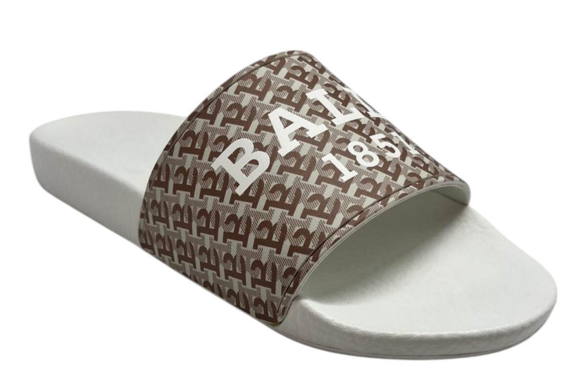 Bally Sabrina 6239108 Womens Multimiele Synthethic Print Slide Sandals MSRP $249