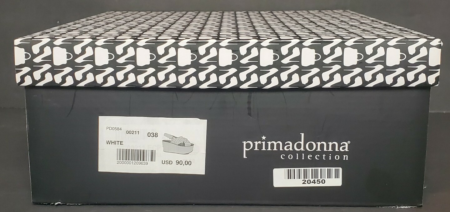 PRIMADONNA COLLECTION PLATFORM SANDALS METAL DESIGN EURO SIZE 38 PD0584 00211