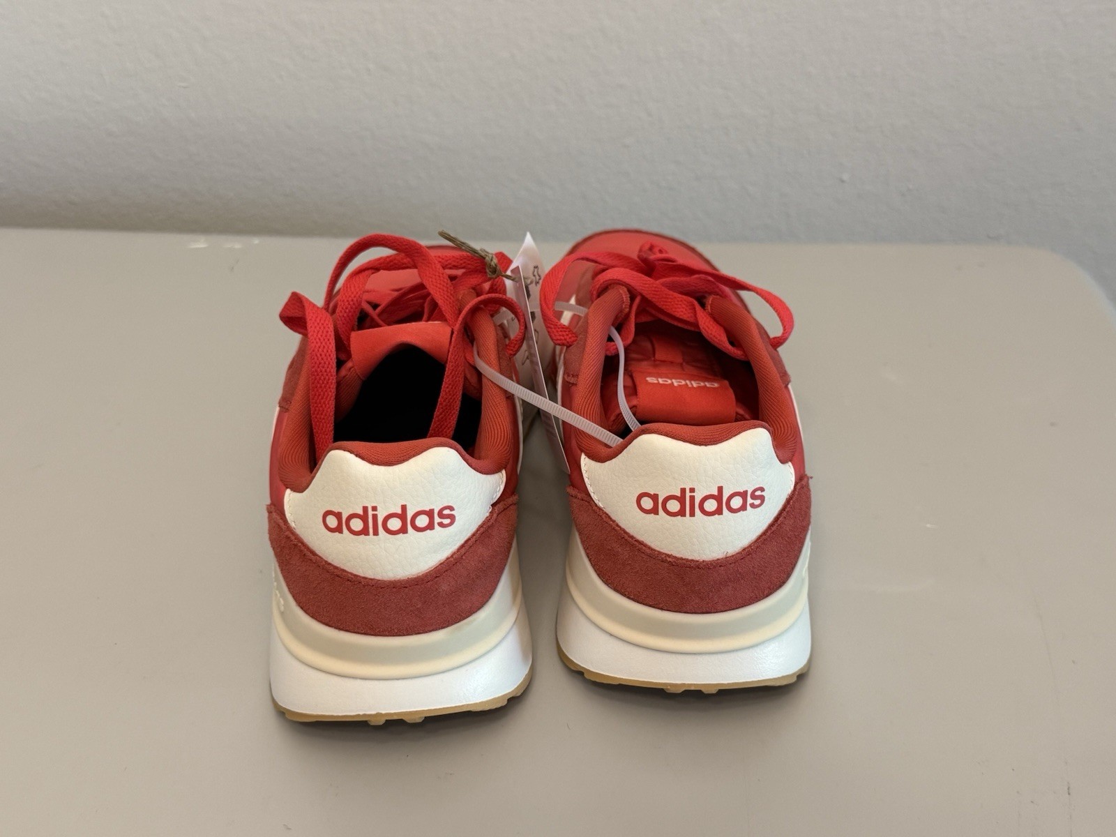 adidas Run 60S 4.0 Low Top Lace-Up Athletic Sneaker Red/White JP5973