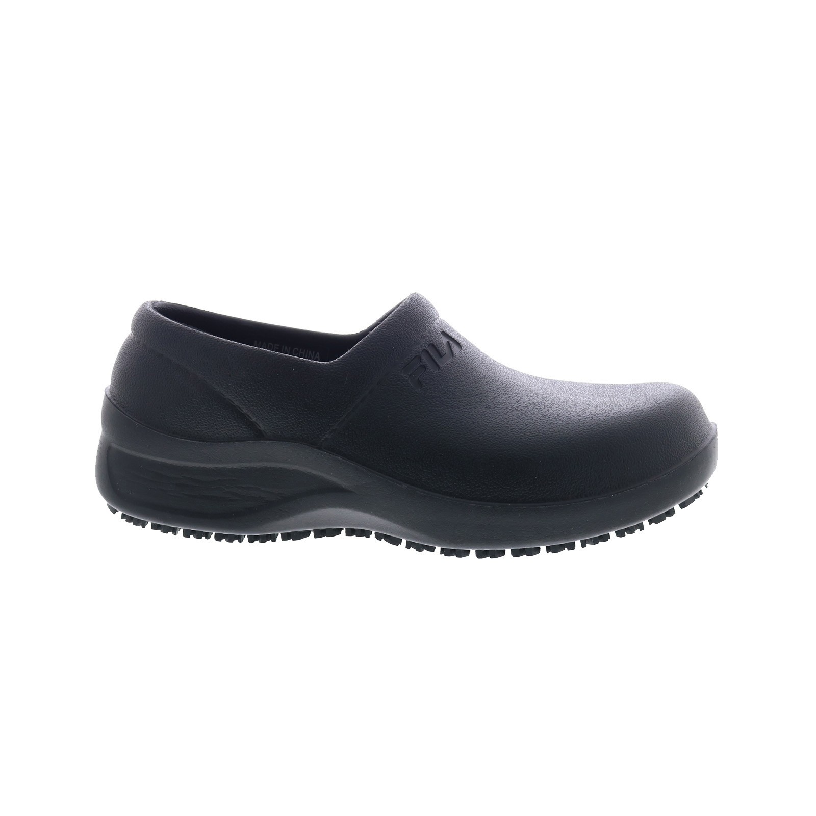 Fila Galvanize Slip Resistant Womens Black Wide Athletic Work & Safety Shoes