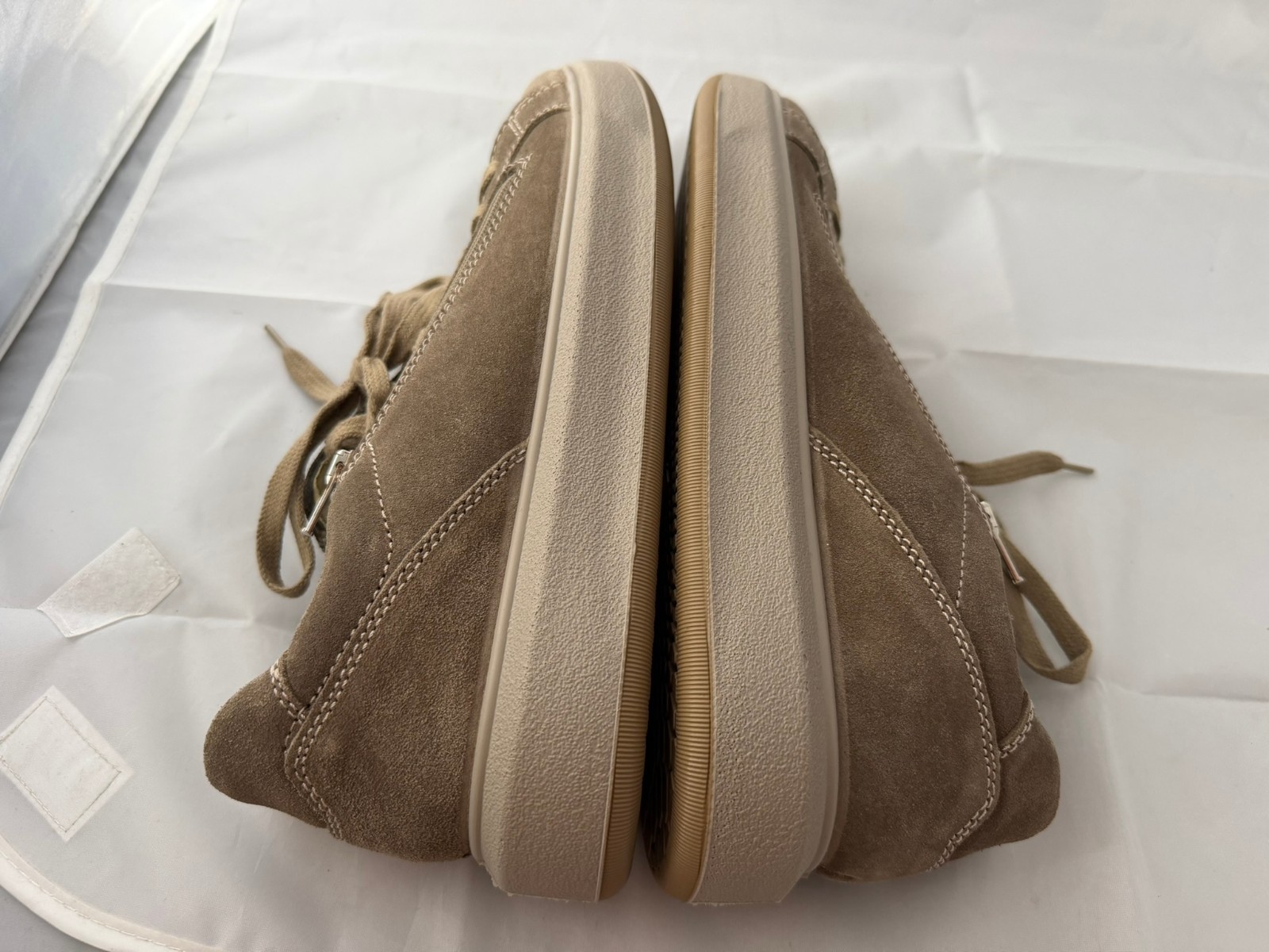Ara Women’s Fabio Sneaker – Beige Suede, Size Women 10 NEW