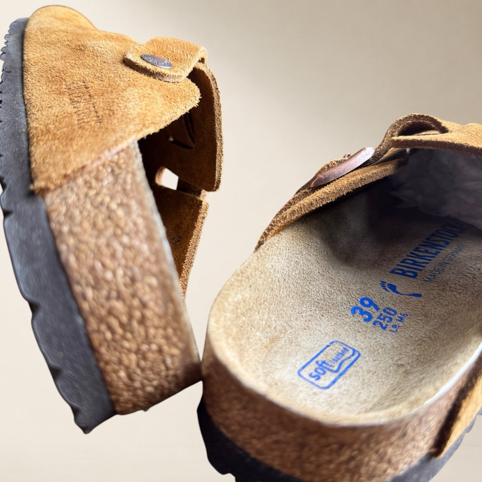 NEW Birkenstock Boston Clogs Suede Mink (EU 39 / Women 8 / Men 6) REGULAR FIT