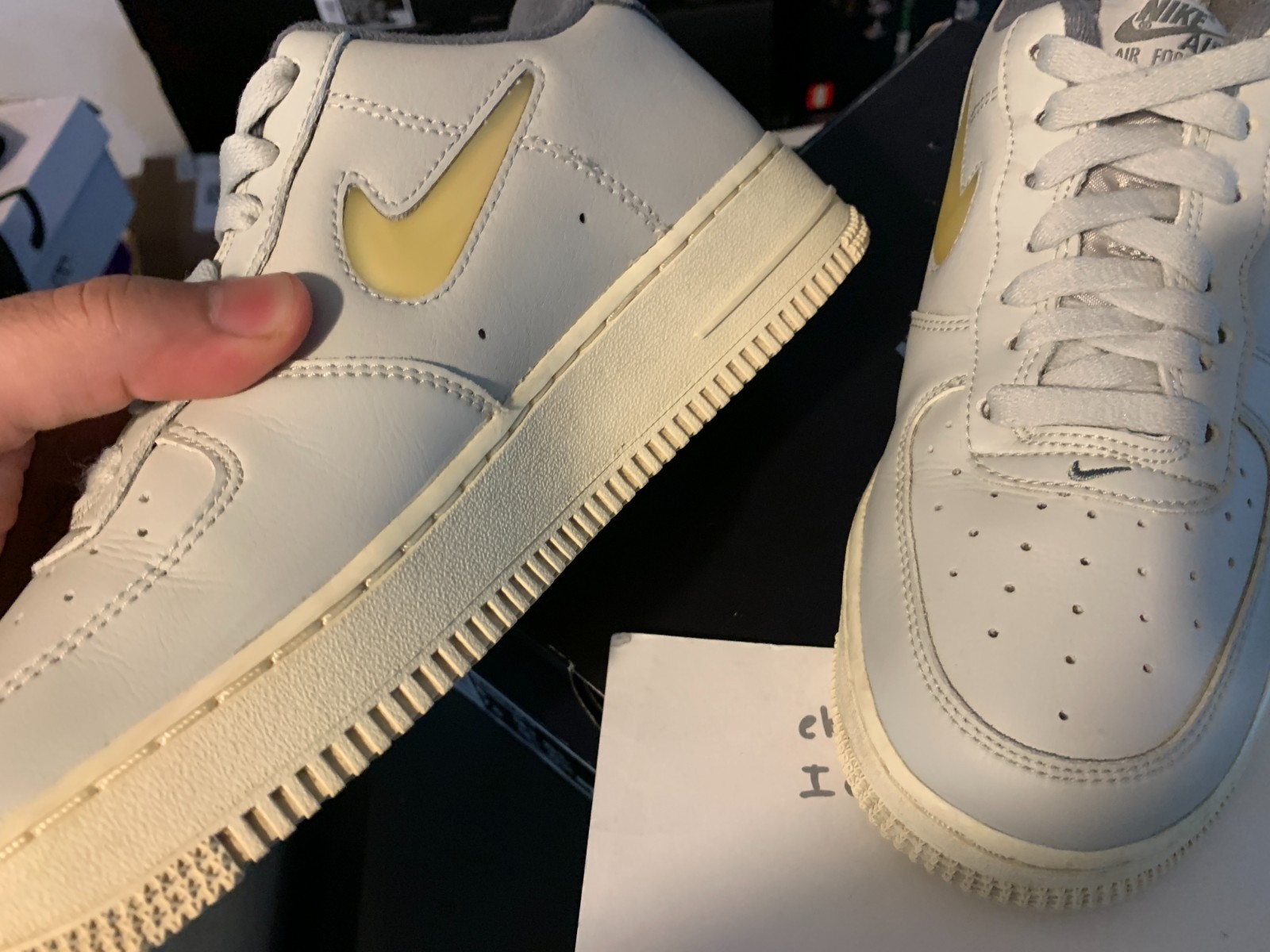 Womens 7.5 Nike Air Force 1 Low ’07 LX Light Bone Pale Vanilla Jewel DC8894-001