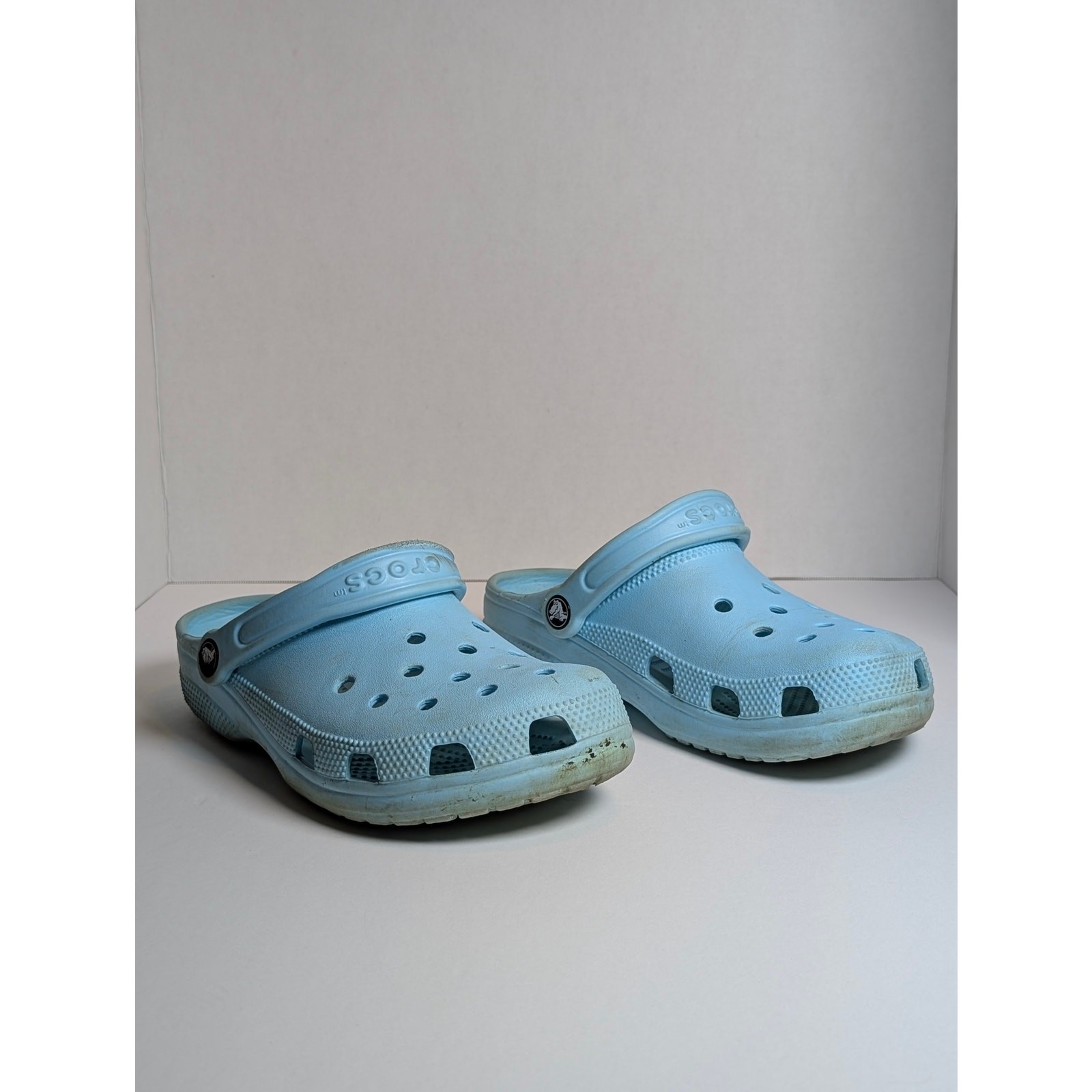 Crocs Classic Clog Womens 8 Light Sky Blue Water Slip On Sandals Shoes M6