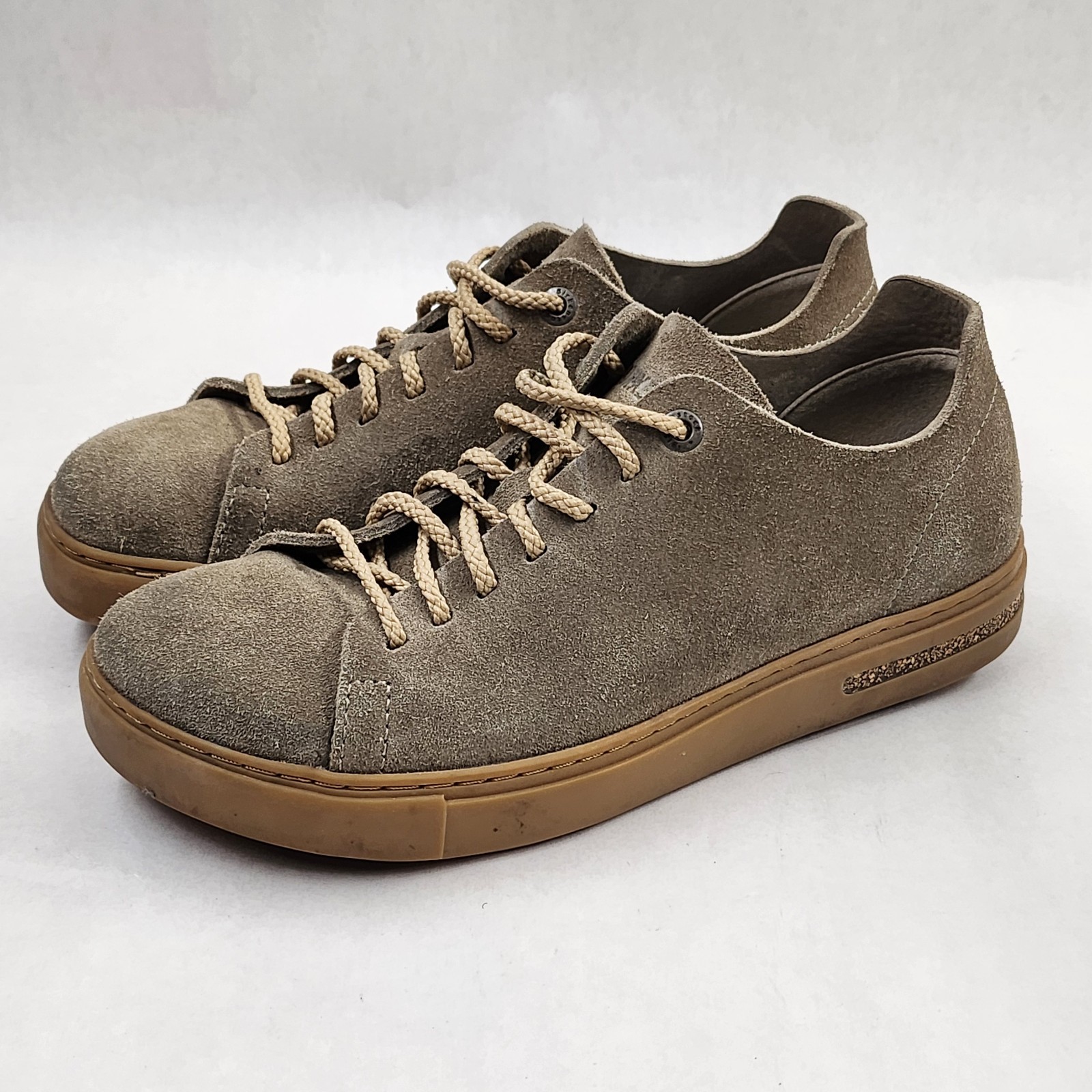 Birkenstock Bend Low Decon Womens Sneakers US 6.5 EU 37 Gray Taupe Suede Leather