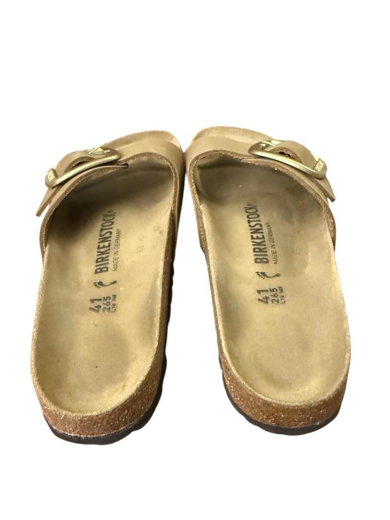 Birkenstock Madrid Big Buckle Sandal Sandcastle Leather Women size 41 US 10