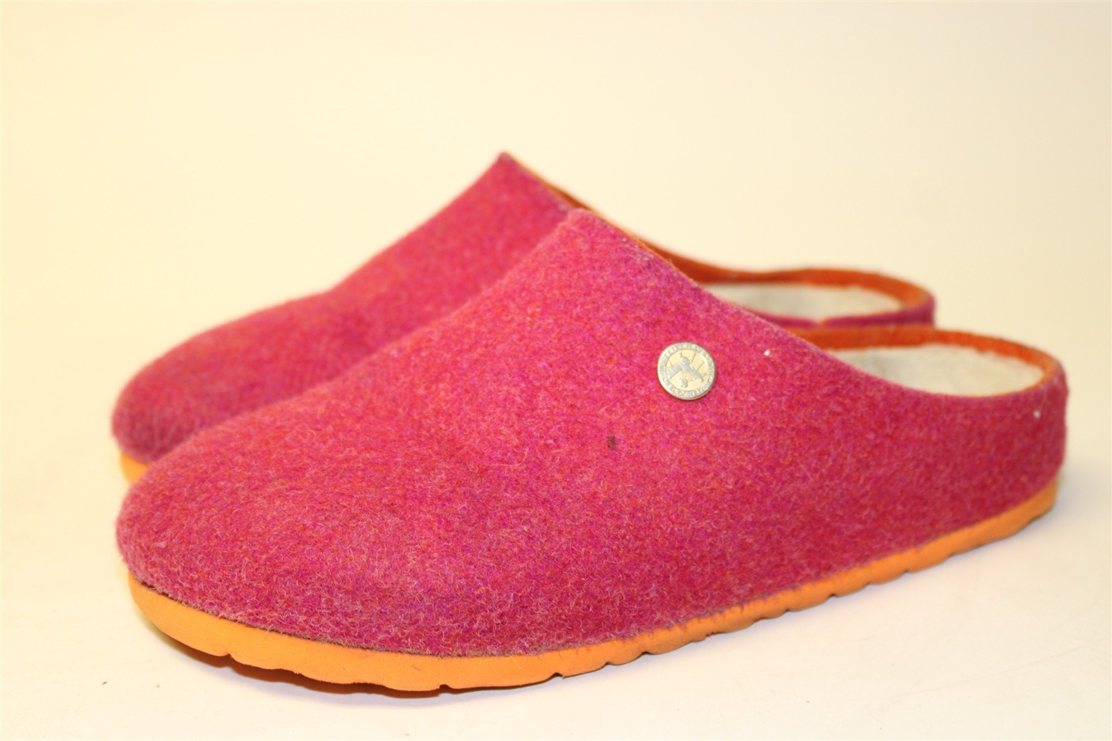 Birkenstock Germany Made Kaprun Happy Fuschia Womens US 6 EUR 37 Wool Felt Clogs