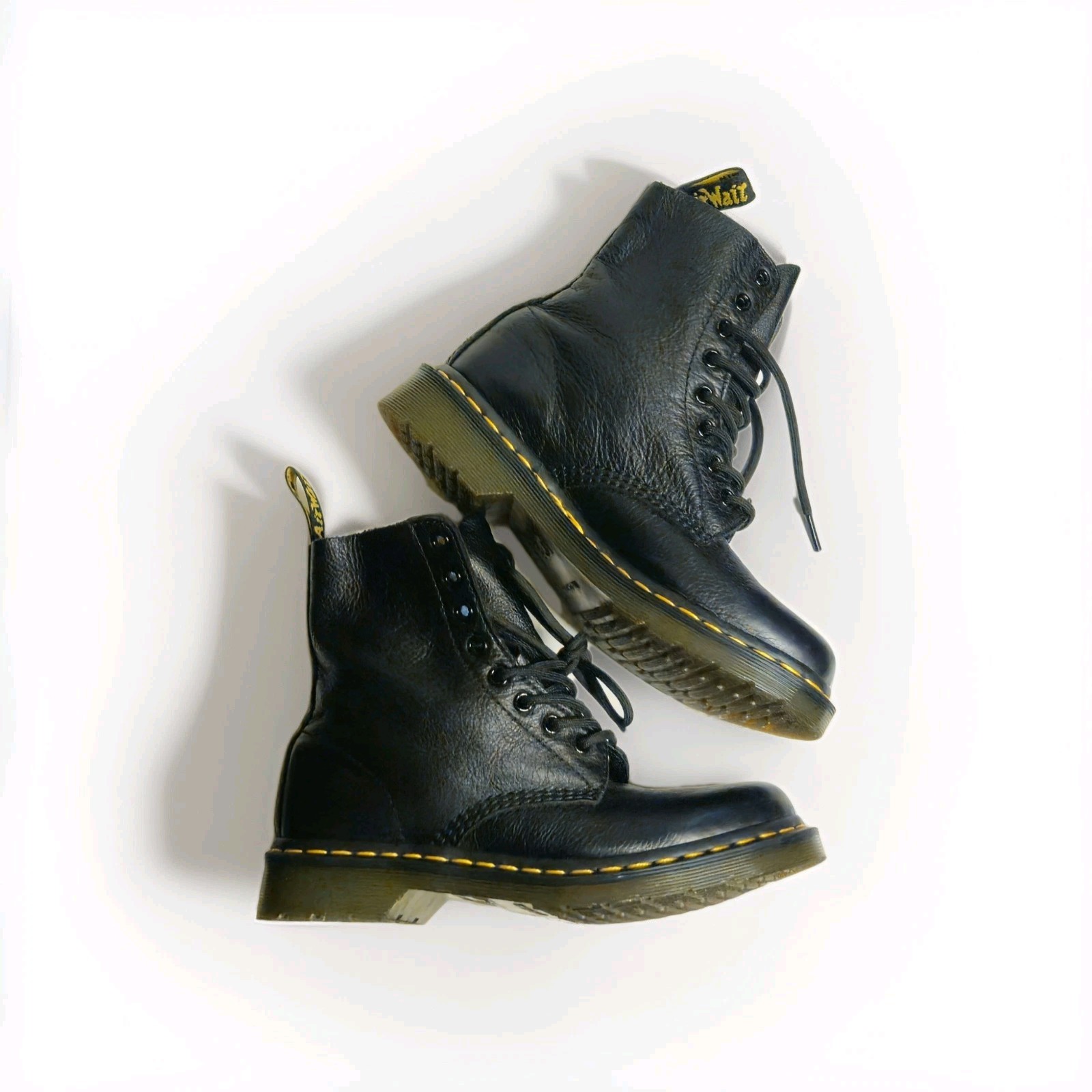 Dr. Martens Pascal Leather Boots for Women, Size US 7 – Black -…
