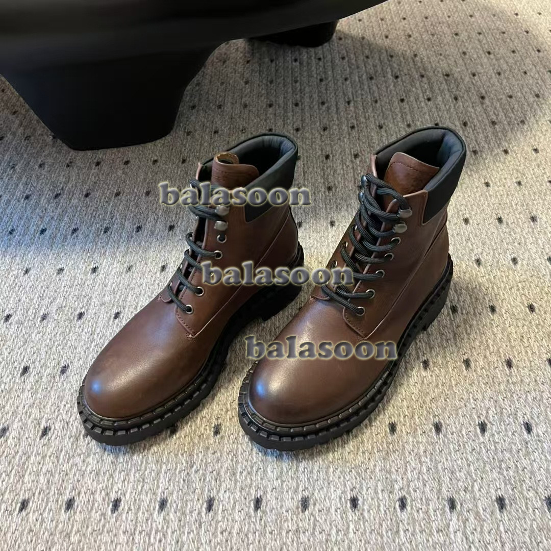 round-headed thick-soled boots ladies retro boots high-end booties women’s boots