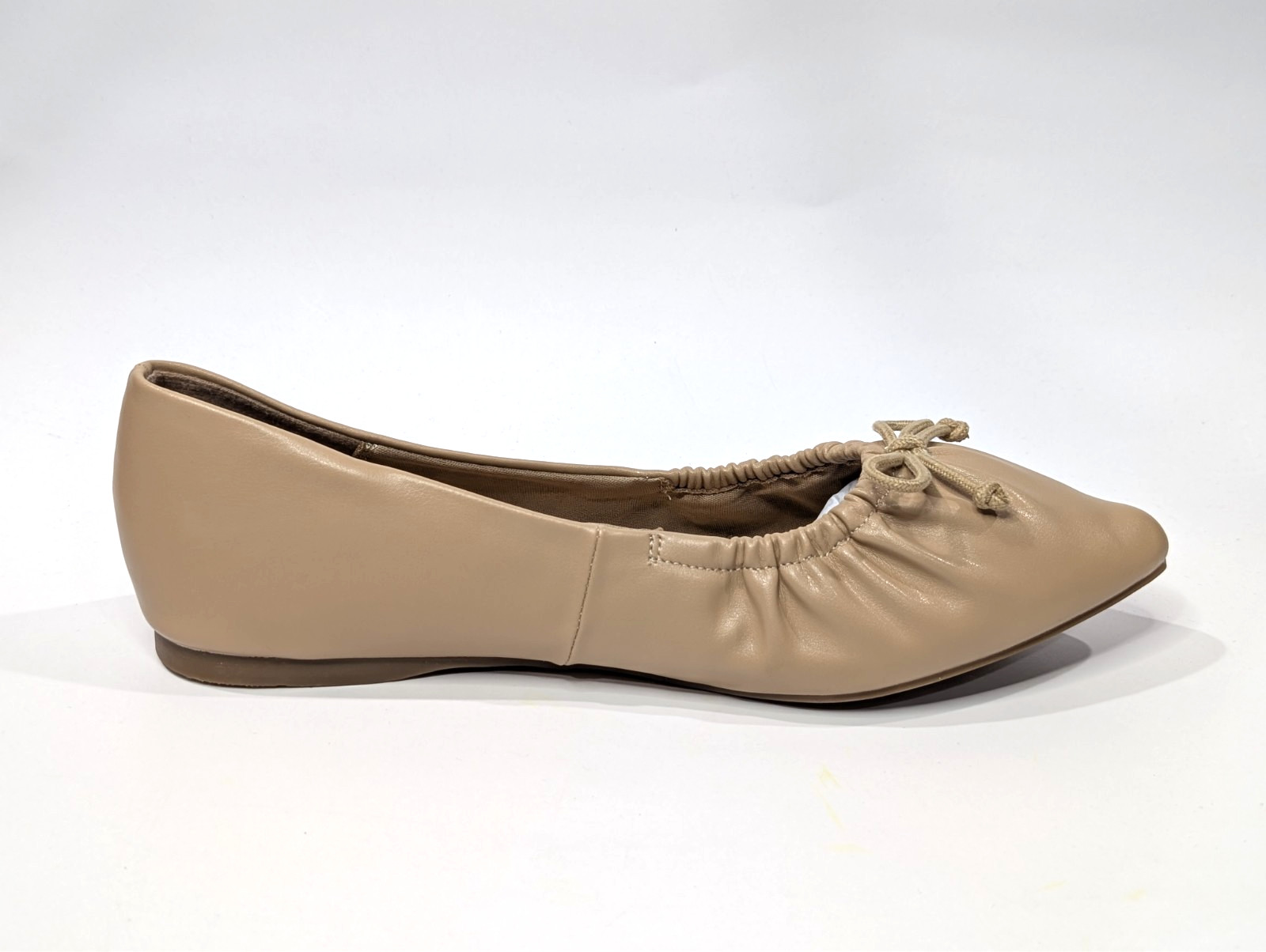 LC Lauren Conrad Norita Beige Women’s Gathered Topline Ballet Flats-Asst Sz NWB