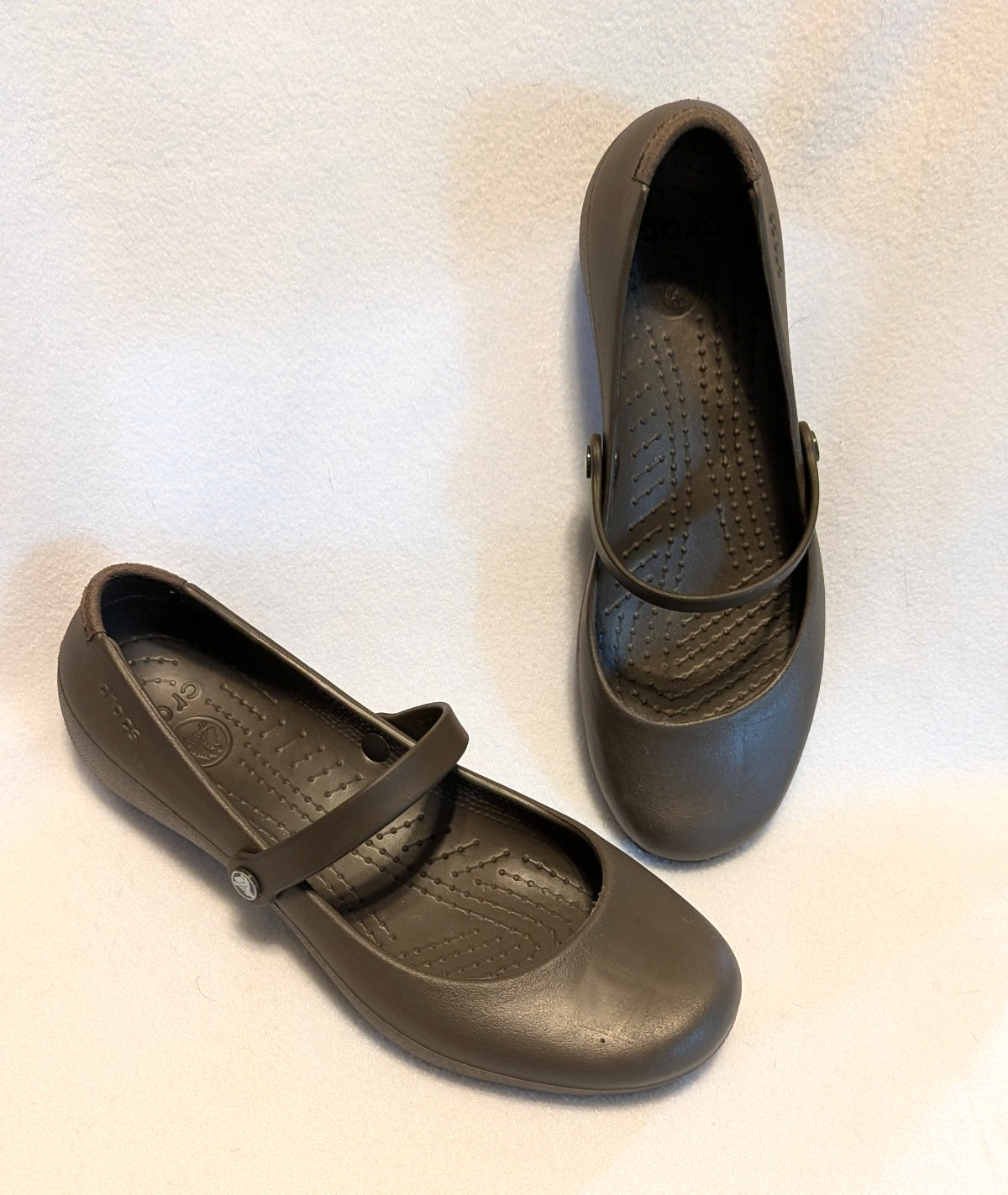 Crocs Alice Mary Jane Low Cut Slip On Flats Women Sz 9 Color Brown Blue Purple