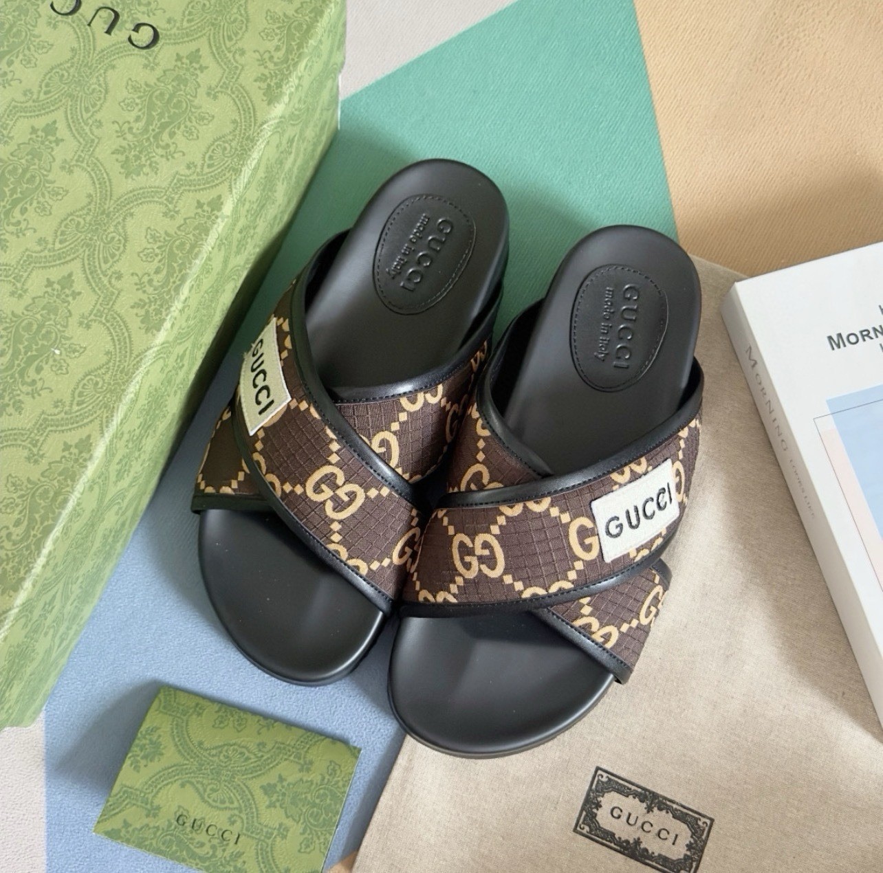 Gucci GG Angelina Platform Slides Men’s Size 9 Sandals