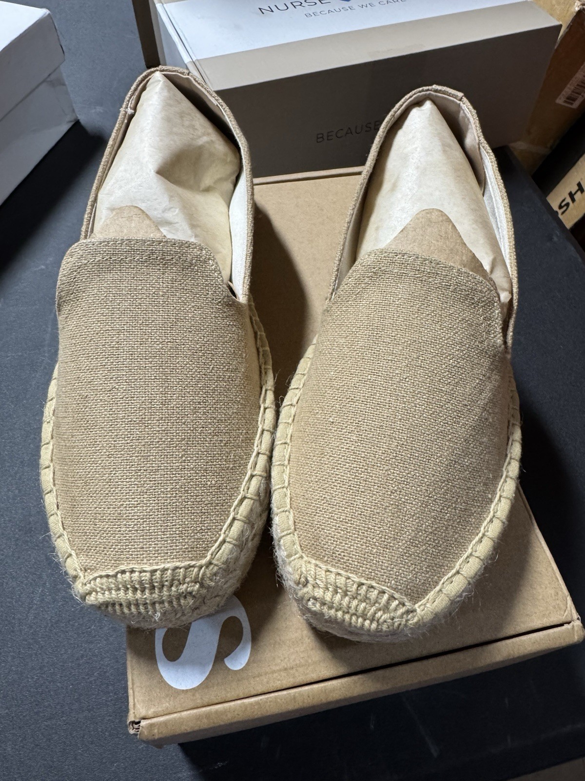 Soludos Smoking Platform Espadrille 6-6.5 Safari Brown